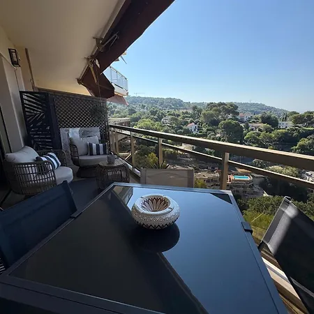 Stunning 3-room With Panoramic Views Over Cannes Lägenhet *