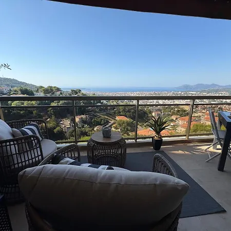 Stunning 3-room With Panoramic Views Over Cannes Lägenhet Le Cannet